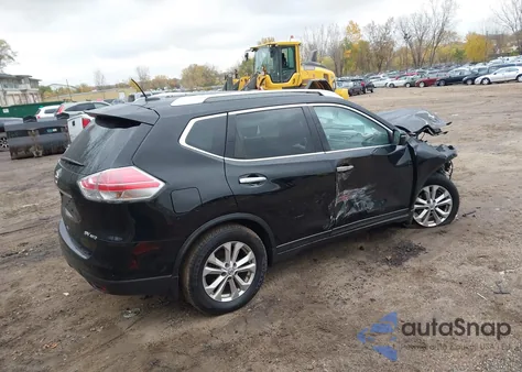 2015 Nissan Rogue Sv z USA, uszkodzony, nr VIN KNMAT2MVXFP572559